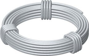 OBO Bettermann Stahldraht-Spannseil Ring 50m aus verzinktem Stahl in Silber - Bild 1