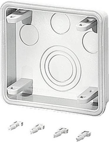Hensel Anbauflansch 3xM20, 1xM32/40/50 Mi FM 15 aus Kunststoff in Weiß - Bild 1