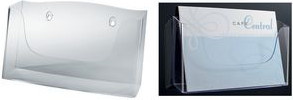 Sigel Wand-Prospekthalter acrylic DIN A4 quer transparent - Bild 3