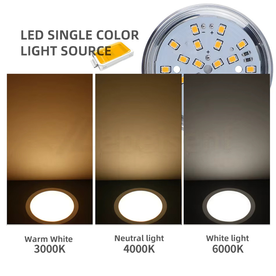Lebeisenf Ultradünne LED Deckenleuchte in Silber, dimmbar, runder Spot für Küchenschrank und Möbel, 3000 K Warmweiß - Bild 3