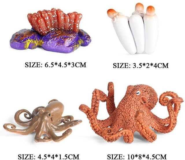 Oenux Meeresleben Tintenfisch Krake Actionfigur 3-6 Jahre - Bild 1