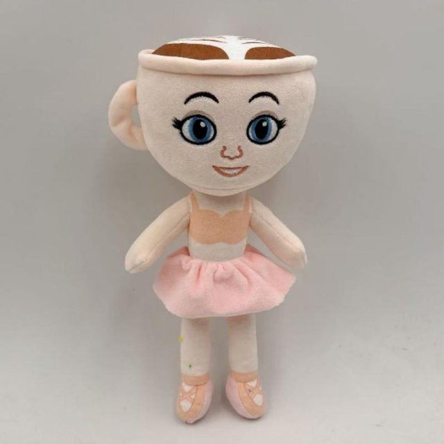 Yiran toy Tung Tung Tung Sahur Plüschtier, Kaffee Mädchen Puppe, 25cm, Rosa/Pink - Bild 1