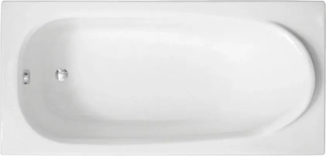 Bad Land Badewanne Rechteck Medium in Weiß aus Acryl mit Wannenträger und Füßen, B/T: 190 x 80 cm - Bild 1