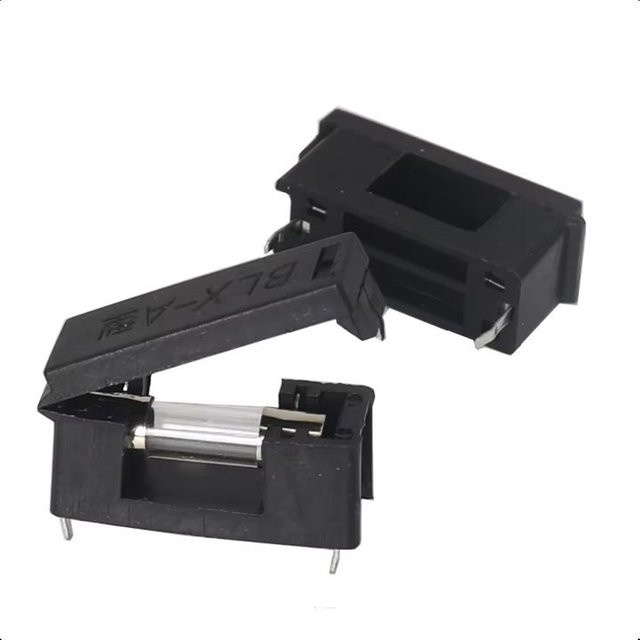 BLX-A Glas-Sicherungshalter für 5 x 20 mm Sicherungen, Schwarz, für Leiterplatten - Bild 1