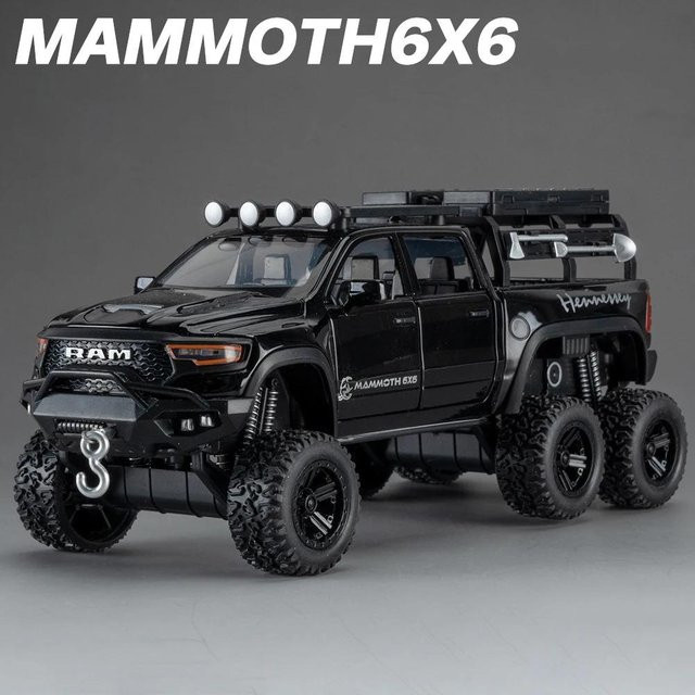 Linyi toy car Ram 1500 Trx 6X6 Tyrannosaurus Rex Picku, Modell, 1:32, mit Sound und Licht, ab 14 Jahren - Bild 1