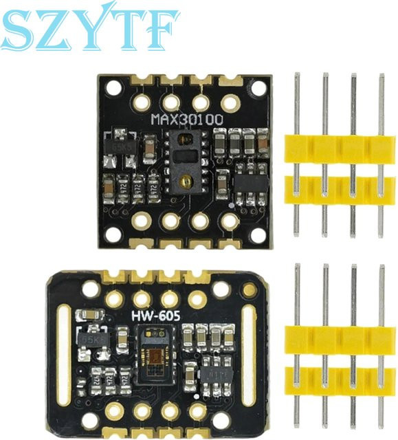 SZYTF Max30100 Max30102 Herzfrequenz-Oximetrie-Sensor Modul in Schwarz für Arduino - Bild 1