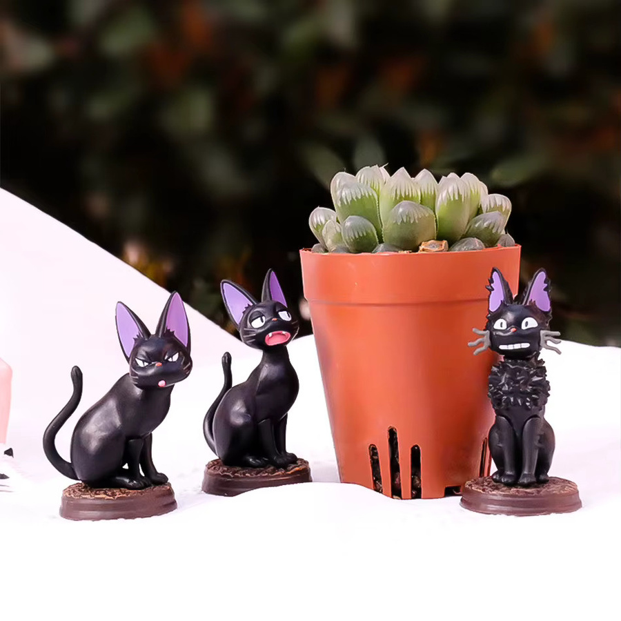 Bandai Jiji Schwarze Katze, Actionfigur, 6-teiliges Set, PVC - Bild 2