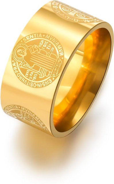 LIKGREAT Ring Edelstahl, Gold, Damen - Bild 1