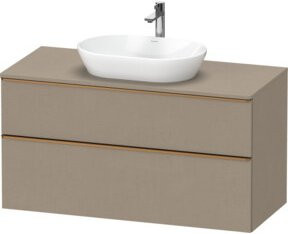 Duravit Waschtischunterschrank D-Neo in Beige Matt, Breite: 120 cm, Tiefe: 55 cm, Höhe: 66,4 cm - Bild 1
