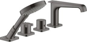 Hansgrohe Axor Citterio E Duschset mit Thermostat und Sicherheitsstopp in Brushed Brass - Bild 1