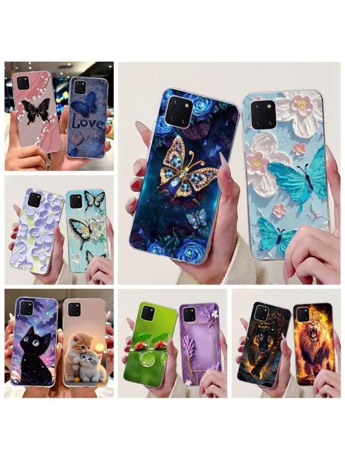 Stilvolle Silikon Schutzhülle mit gemaltem Design für Samsung Galaxy Note 10 Lite SM-N770F und Samsung S10 Lite SM-G770F, Multicolour - Bild 3