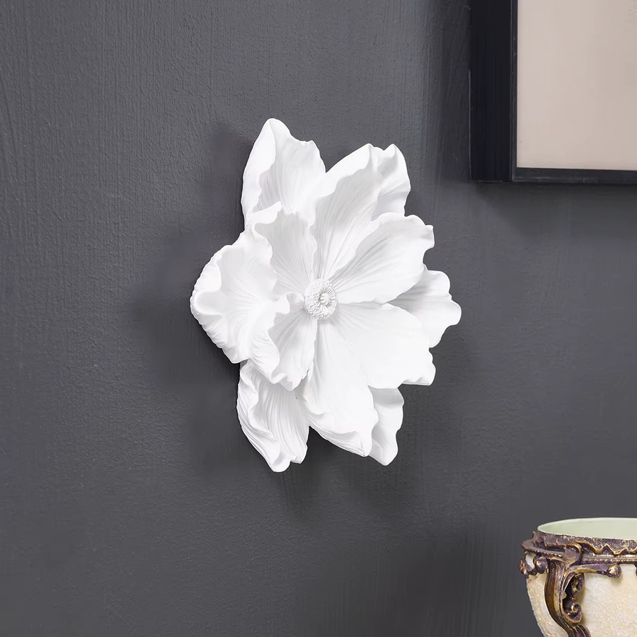 Dreidimensionaler Wandbehang in Lotusform im europäischen Hofstil als dekoratives Kunsthandwerk - Bild 4