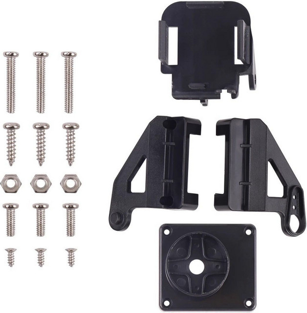 KePaQi SG90 2DOF Servo Gimbal, zweiachsiger mechanischer Arm, Kunststoff, Schwarz - Bild 1