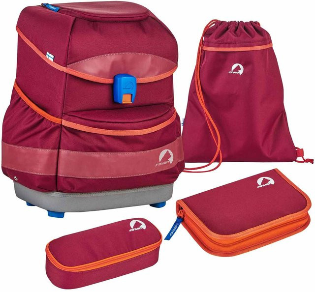 Finkid Buddy Classic Schulrucksack-Set in Beet Red / Chili - Bild 1