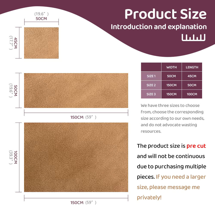 SEWBATO Minky-Plüschstoff aus 100 % Polyester, 1,5 mm Dicke, B x H: 50 x 45 cm, weich und gemütlich für Puppen und Kissen - Bild 4