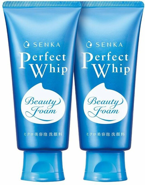 Senka Perfect Whip Gesichtswaschgel, 2 x 120 g, für empfindliche Haut - Bild 1