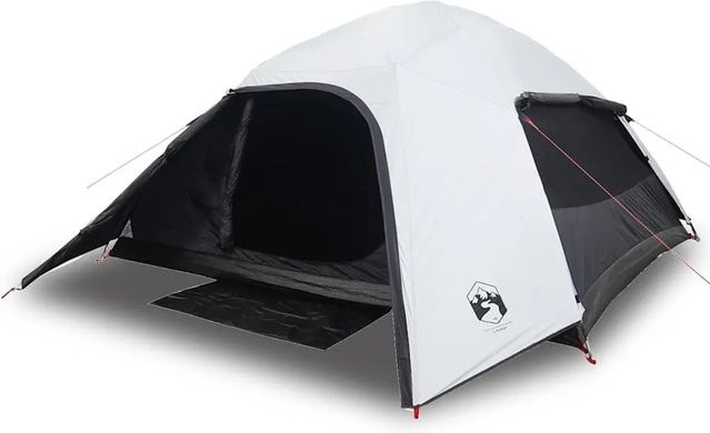 Furnicato Campingzelt Kuppel Weiß Verdunkelnd B/T/H: 290 x 320 x 150 cm - Bild 1