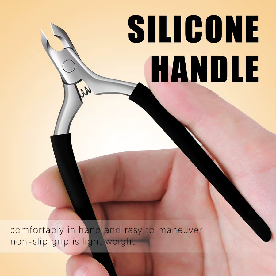 Andvictory Nagelhaut Trimmer, Nagelhautzange mit Silikon Griff, Unisex - Bild 4