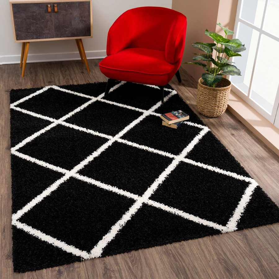 Sanat Hochflorteppich MADRID in Schwarz, B: 200 cm, L: 290 cm - Bild 3