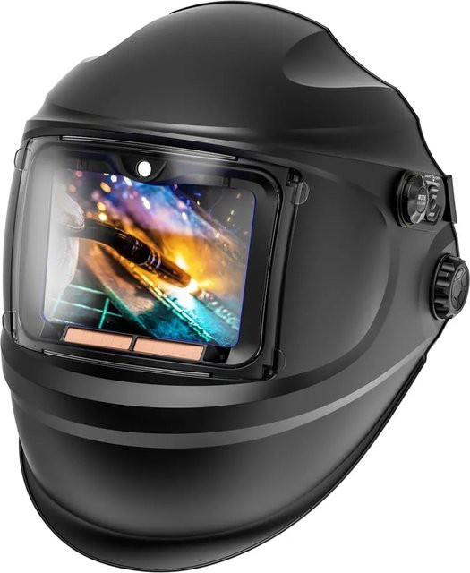 STAHLWERK Schweißhelm Raptor 3 In 1 Automatik Schweißermaske mit LED Licht in Schwarz - Bild 1
