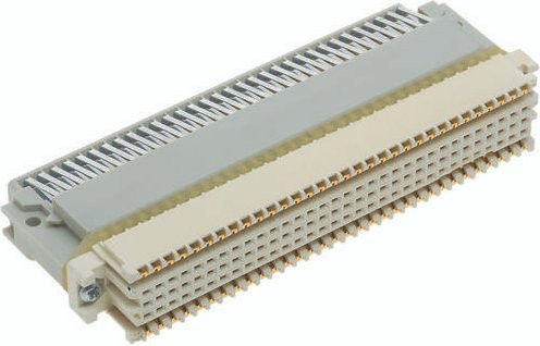 Harting Federleiste 02071601101 aus Messing in Grau mit 5 Reihen - Bild 1