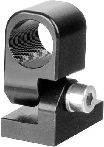 Laser Components 3026258 Halterung aus Metall in Schwarz, B/T/H: 70 x 117 x 20 mm - Bild 1