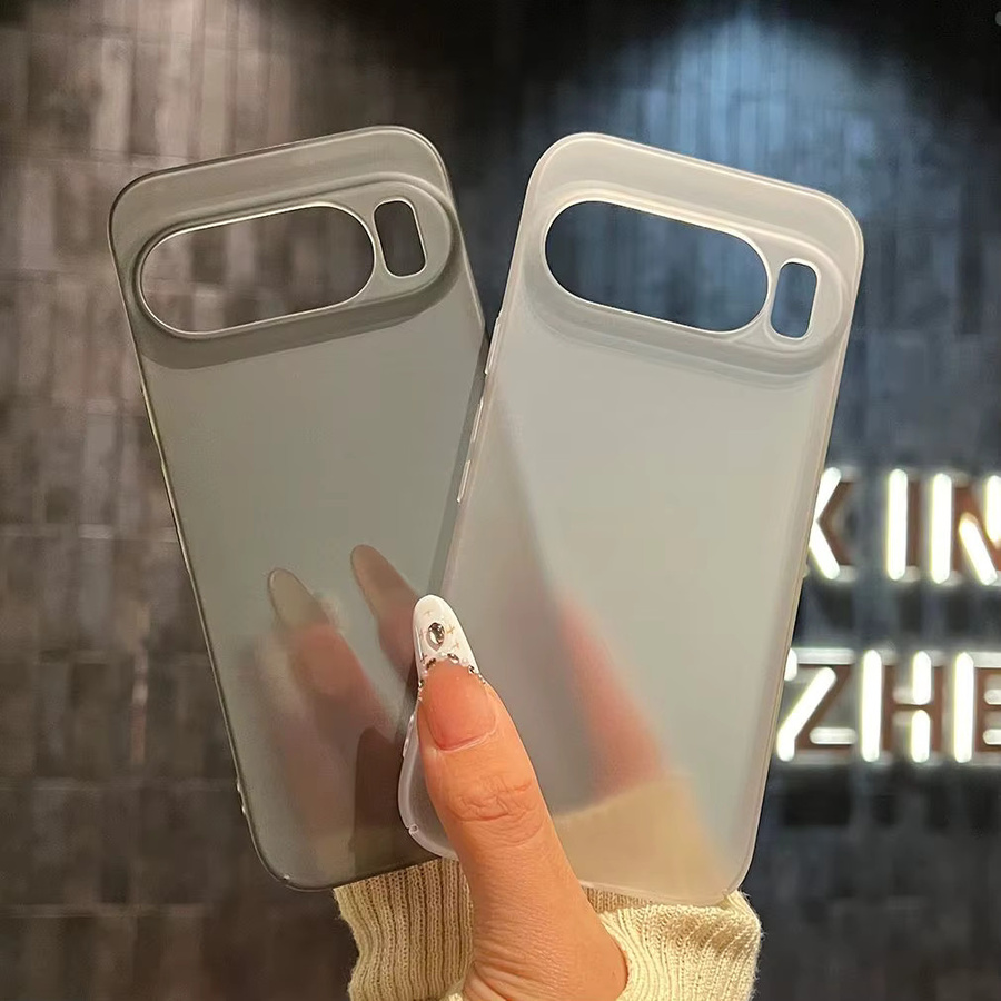 Stoßfeste Handyhülle für Google Pixel 10, 10 Pro, 8, 7 und 6 Pro mit Kameraschutz, transparent mattiert - Bild 1