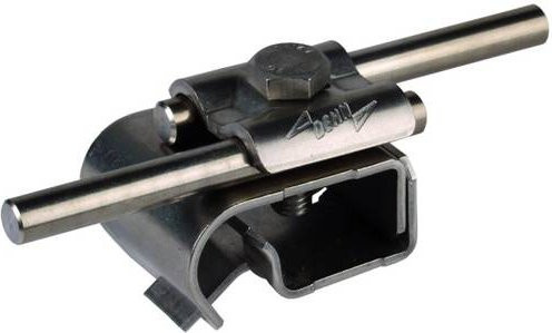 DEHN Dachrinnenklemme 339059 aus Edelstahl in Silber - Bild 1