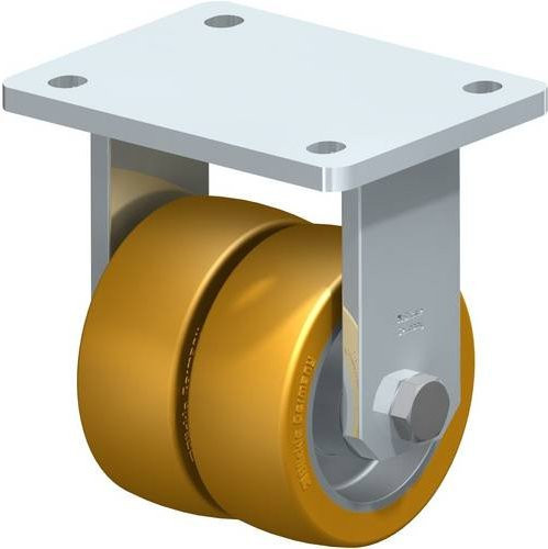 Blickle Doppel-Bockrolle BOD-ALTH 101K in Silber, Rad-Durchmesser: 100 mm, Tragfähigkeit: 750 kg - Bild 1