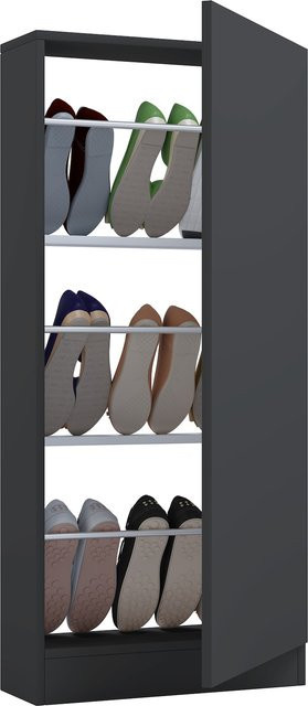 VCM Holz Schuhschrank Fulisa L mit Schranktüren für Flur und Diele, B/T/H: 112 x 50 x 118,9 cm - Bild 1