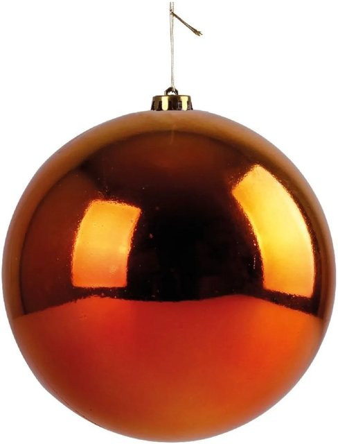 Lex Christbaumkugel Orange Glänzend Durchmesser: 25 cm - Bild 1