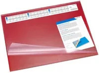 Schreibunterlage Läufer Synthos VSP mit Kalender in Rot, Breite: 65 cm, Höhe: 52 cm - Bild 1