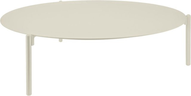 VEGA Outdoor-Beistelltisch Naira groß, rund, beige, Durchmesser: 103 cm, Höhe: 28,5 cm - Bild 1