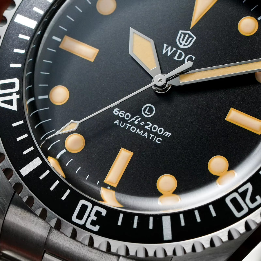 Watchdives Taucheruhr, Automatik, Edelstahl, 40 mm, Saphirglas, Schwarz, Unisex - Bild 6