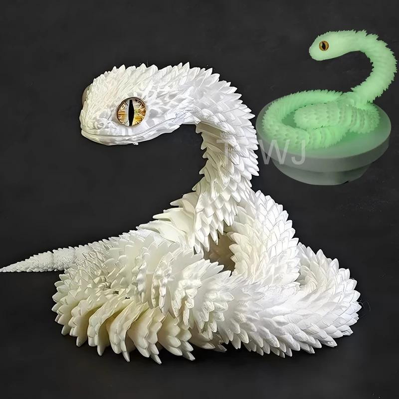 Yiran toy 3D-gedruckte Schlange Bewegliche Gelenke Spielzeugpuppe 30cm - Bild 3