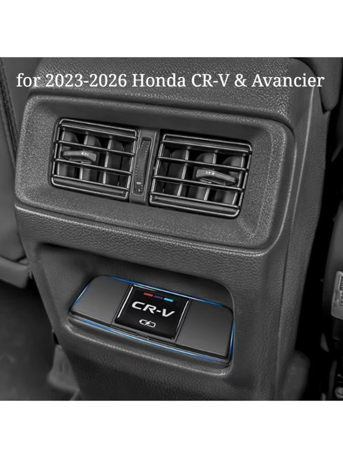 SHUN SOON Staubschutz für den hinteren USB-C-Ladeanschluss passend für Honda CR-V und Avancier 2023–2026 in Schwarz - Bild 5