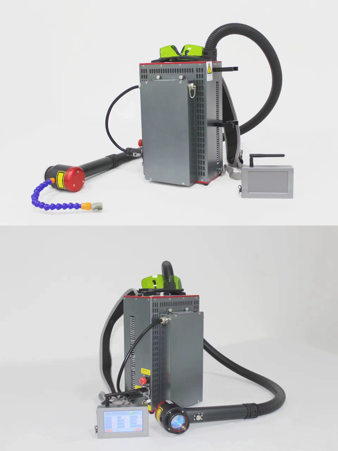 ACCTEK Mini Rucksack Pulse Laser Reinigungsmaschine mit 300 W für Holzwagen - Bild 5