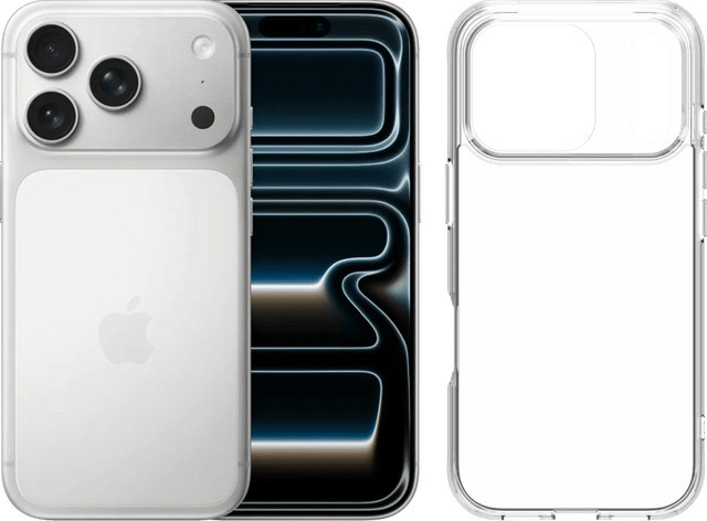 Apple iPhone 17 Pro 256GB Silber mit BlueBuilt Protective Backcover Transparent - Bild 1