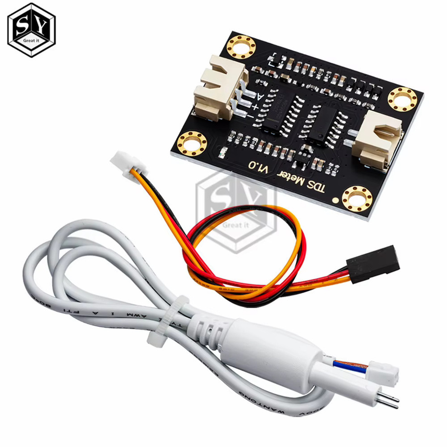 baishundianzi TDS Sensor Meter V1.0 Modul zur Messung der Wasserqualität für Arduino und UNO R3, Schwarz - Bild 3