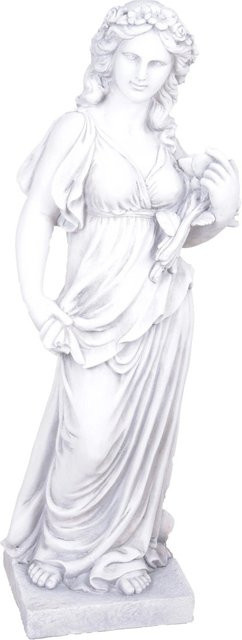 DELUKE Gartenfigur JENS aus Fiberglas in Weiß, Gartendeko für Outdoor, Höhe: 94 cm, Breite: 31 cm, Tiefe: 37 cm - Bild 1