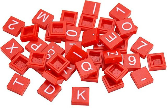 Linyi toy car Buchstaben Zahlen Bausteine Figuren, Rot, ab 6 Jahre - Bild 1