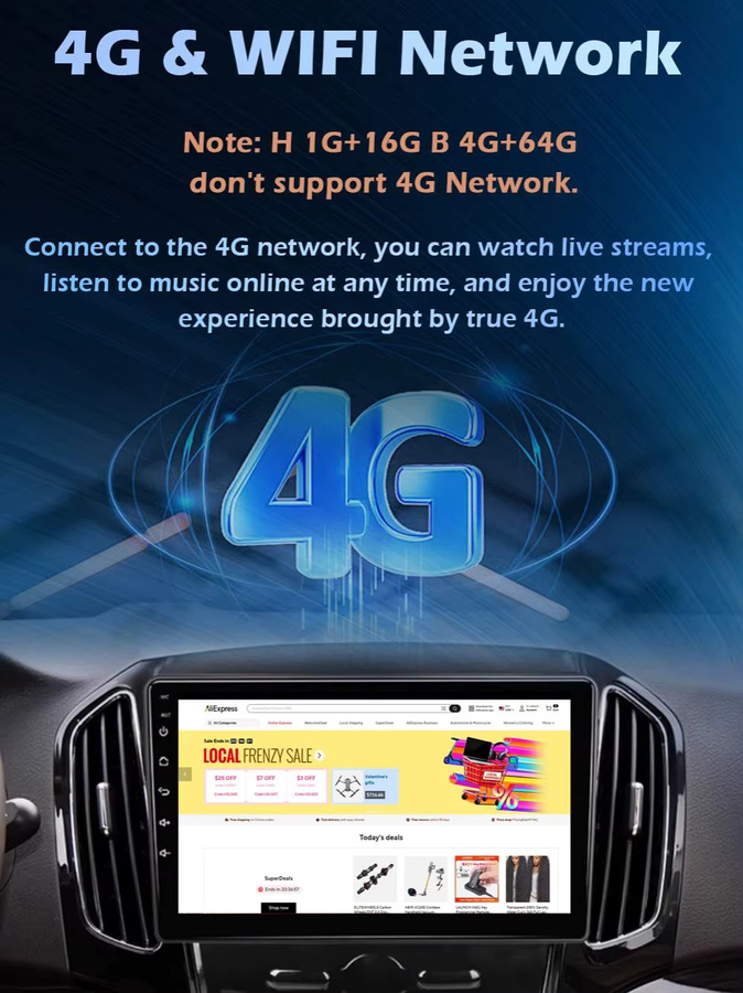 QiumianNavi Android 16 Autoradio mit Wireless CarPlay und GPS für Suzuki Grand Vitara SUV 1998-2006 in Schwarz - Bild 3