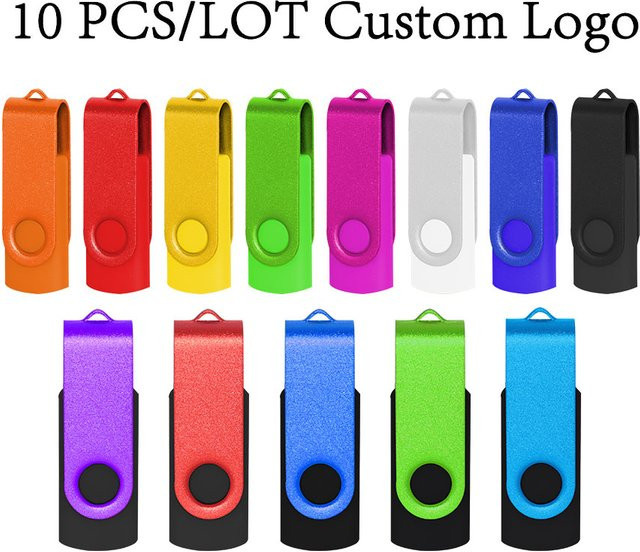 10 Stück Oeny USB 2.0 Flash-Speicherstick in Grün mit verschiedenen Kapazitäten von 4GB bis 64GB - Bild 1