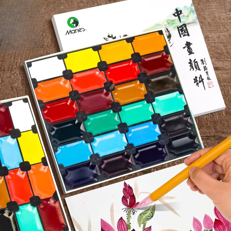 MARIES Chinesische Malpigmente Mineralpigment-Set in Multicolour für Anfänger und Künstler - Bild 3