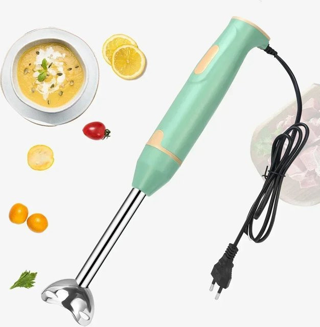 NOCCLILI Elektrischer 5-in-1 Multifunktions-Handmixer aus Edelstahl in Grün - Bild 1