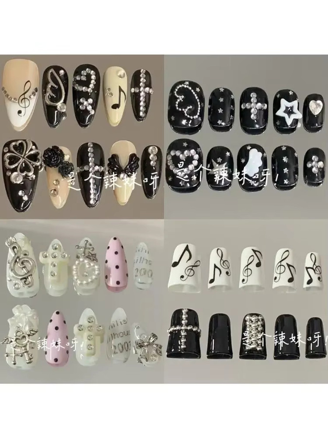 Keeppley Kunstnägel Sarg-Stilettos, Glänzend, 10 Stück, Unisex - Bild 2