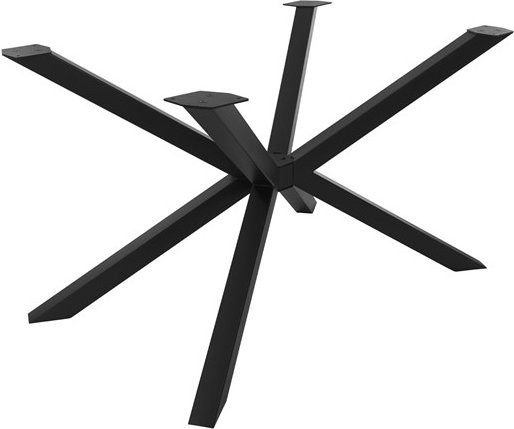 ML-DESIGN Tischgestell Spider-Design aus Stahl in Schwarz Matt für Esstisch und Schreibtisch, B/T/H: 120 x 78 x 72 cm - Bild 1