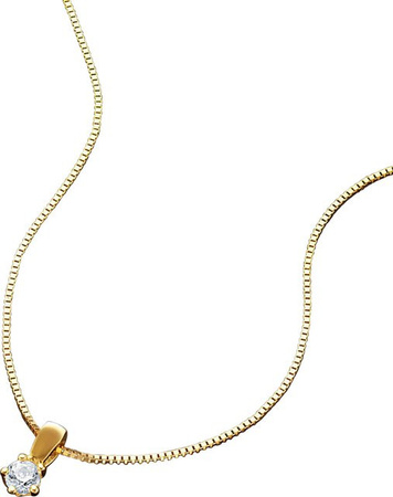 heine Anhänger, 375 Gold, Brillant, Zirkonia, Unisex