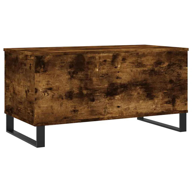 Vidaxl Couchtisch Modern in Geräuchertem Eichen-Design, Farbe Braun, B/T/H: 90 x 44,5 x 45 cm - Bild 4