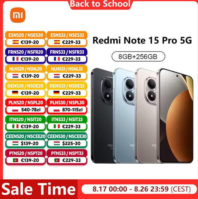 Xiaomi Redmi Note 15 Pro 5G Smartphone mit 256 GB Speicher und NFC in Gold - Bild 1